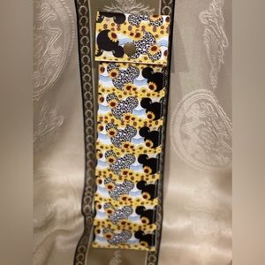 straw reusable pouch - Sun flower / minnie mouse